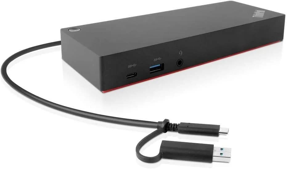 محطة توصيل لينوفو ثينك باد الهجينة USB-C مع USB-A — 135 واط