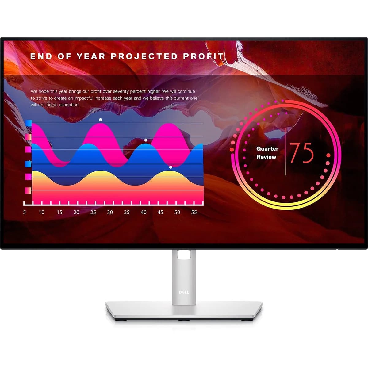 شاشة ديل ألترا شارب U2422H مقاس 24 بوصة مع USB-C